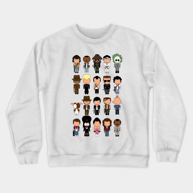 1980s Classic Movie Icons - "Vector-Eds" Crewneck Sweatshirt by TwistedKoala